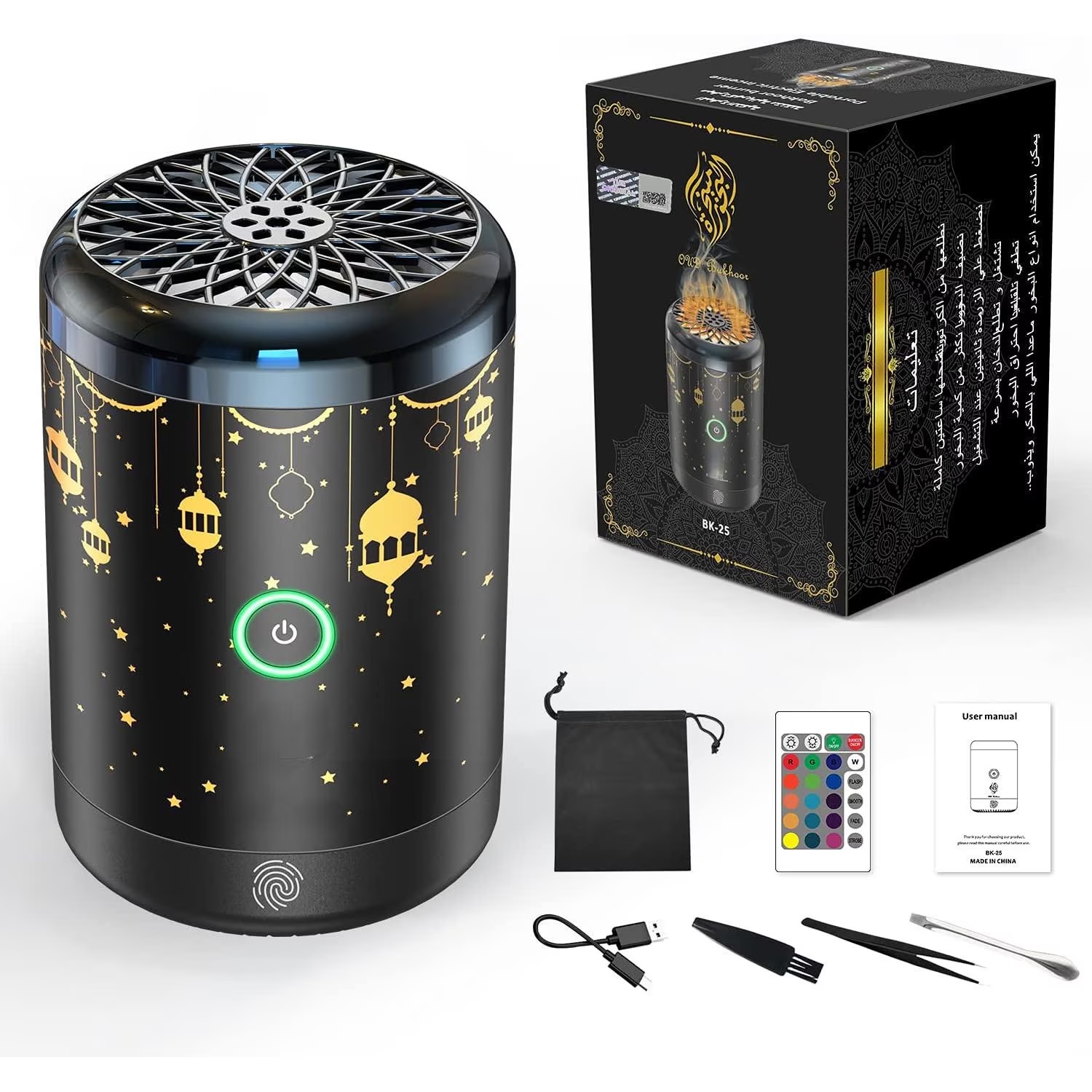 Mașini de parfum electrice ISSNW – imagine produs – arzător electric tămâie cu LED