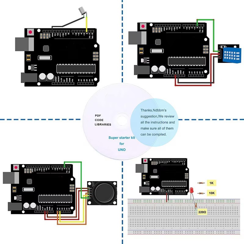 Kit de Invatare Super Starter ISSNW pentru Arduino MEGA 2560 - set complet de senzori