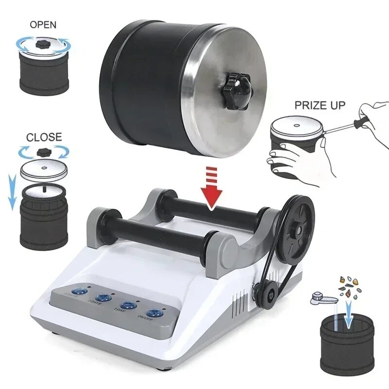 Set jucării interactive ISSNW – utilizare practică, copil lustruind pietre