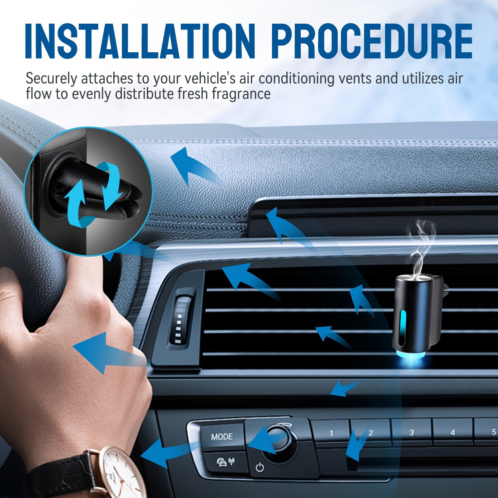 Vedere completa umidificator auto ionizator ISSNW