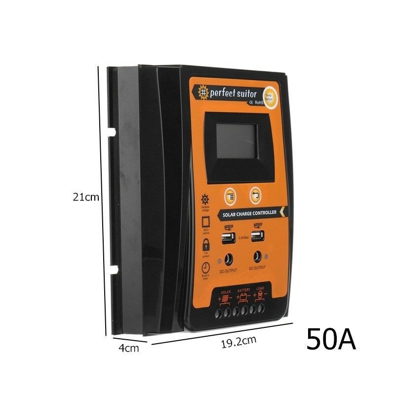 Controler Solar MPPT ISSNW – fotografie suplimentară cu spatele și sistemul de montare