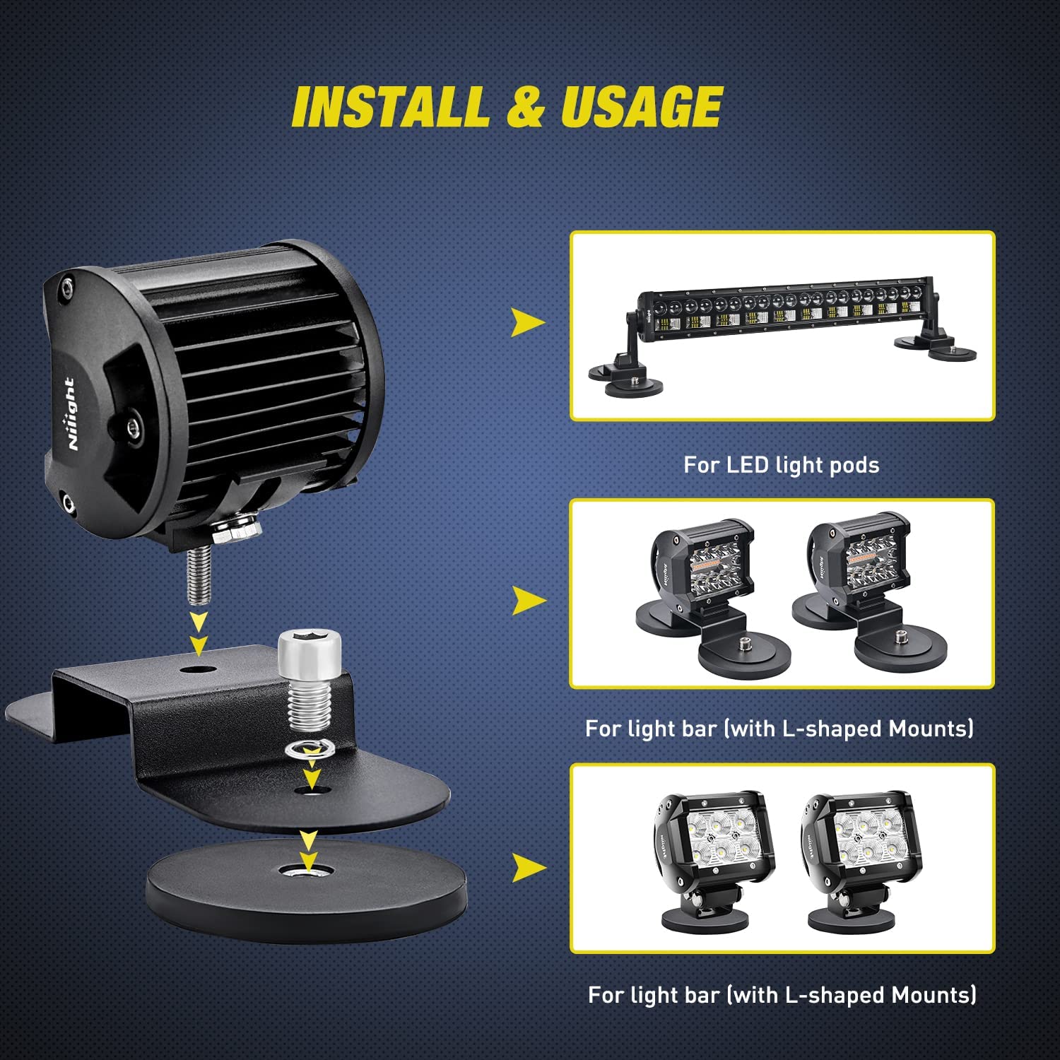 Suport bara LED pe SUV – utilizare off-road