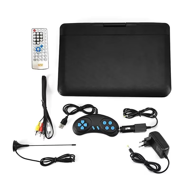 Reproducător DVD ISSNW porturi intrare ieșire AV TV USB conexiuni