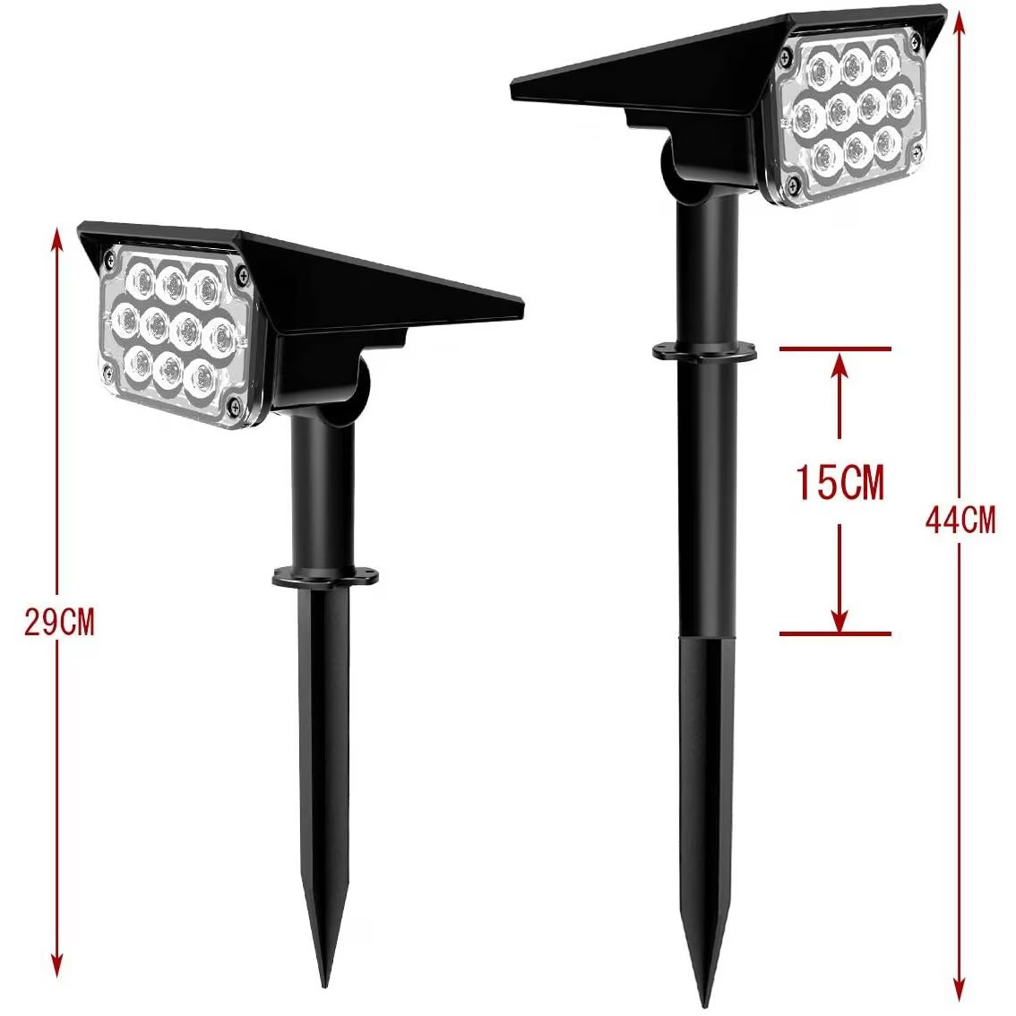 Lampa de perete solara ISSNW 20 LED - imagine principala, vedere frontala a produsului