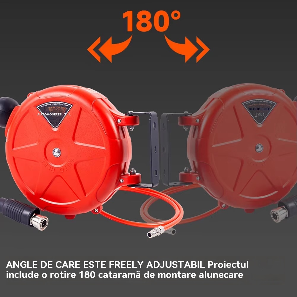 Utilizare practica spalatorie auto - rola furtun retractabila in actiune