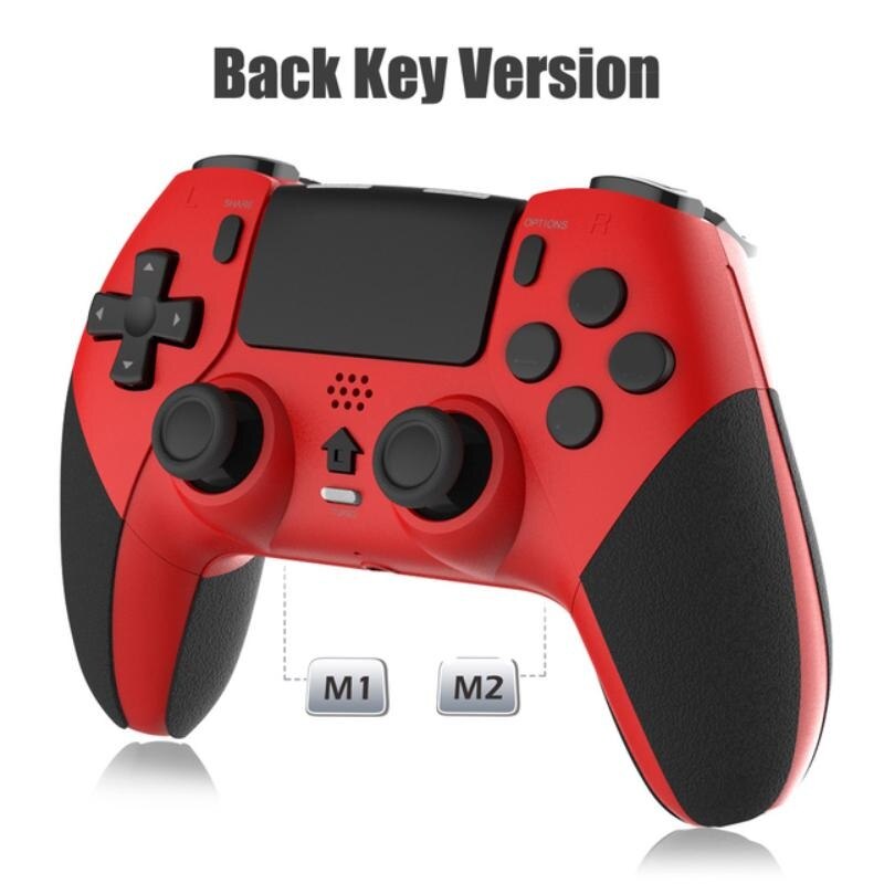Maner de joc rosu ISSNW vedere unghi detaliu grip ergonomic