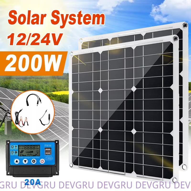 Set panouri solare 2x30W ISSNW - detaliu functionalitate practica incarcare