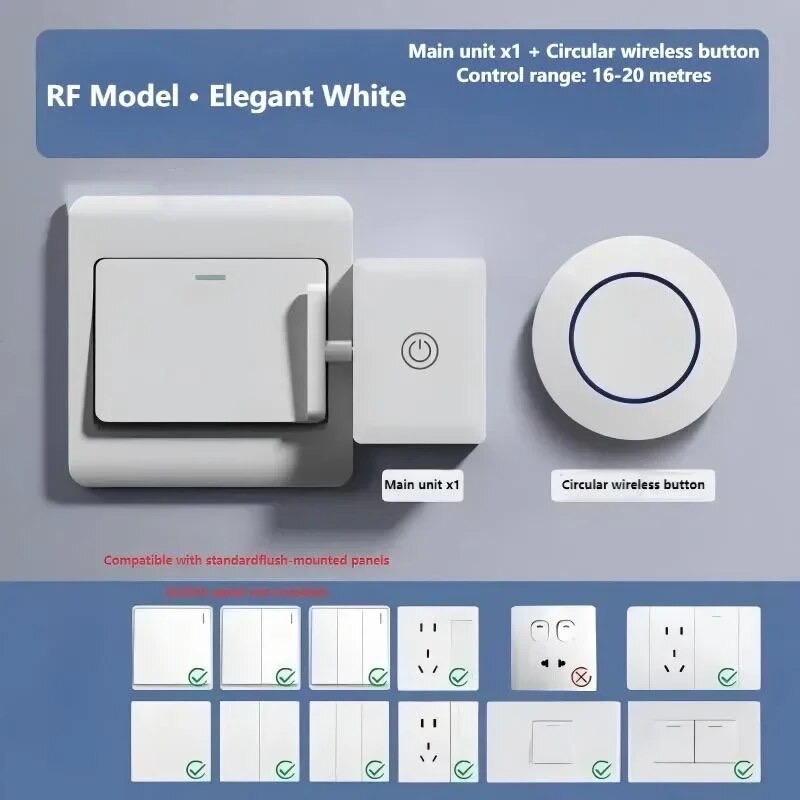 Adeziv 3M puternic pe spatele comutatorului wireless ISSNW