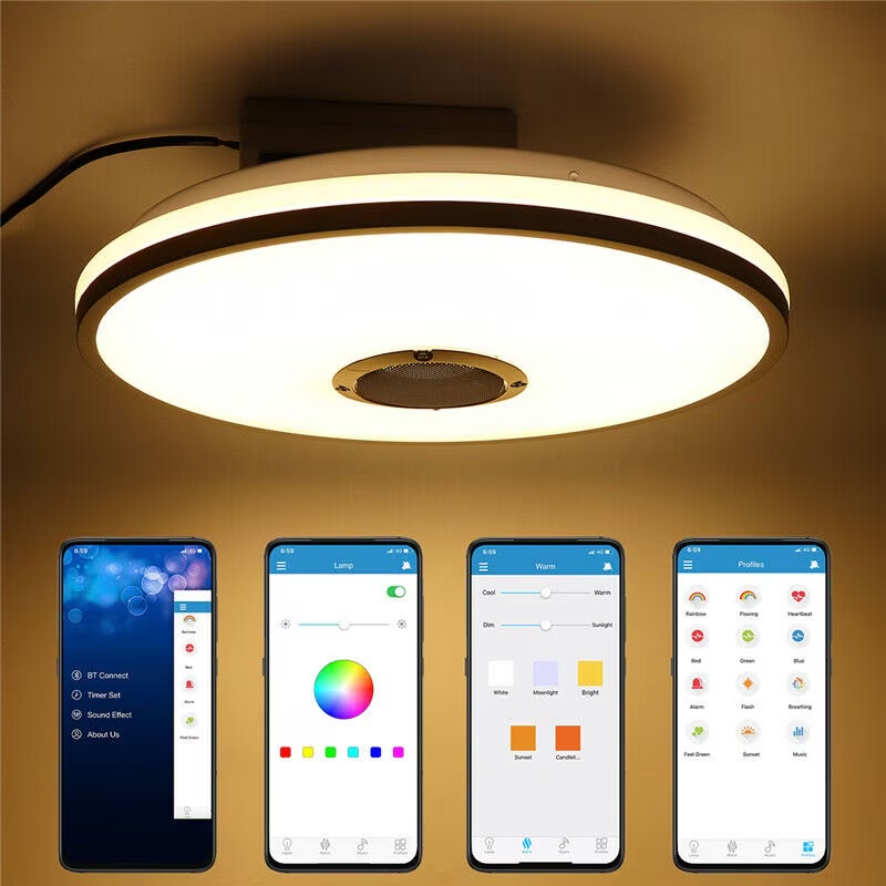 Lumină muzicală LED – telecomandă inclusă pentru control facil