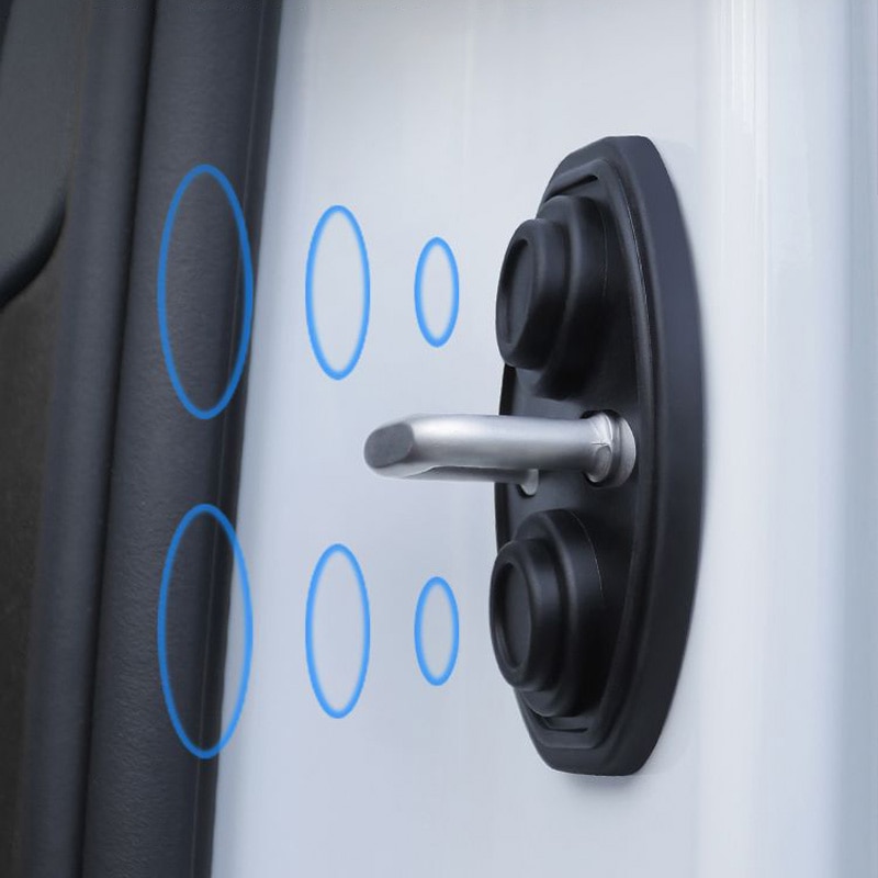 Capac de protectie pentru usi auto – foto 8, aplicat pe o masina neagra
