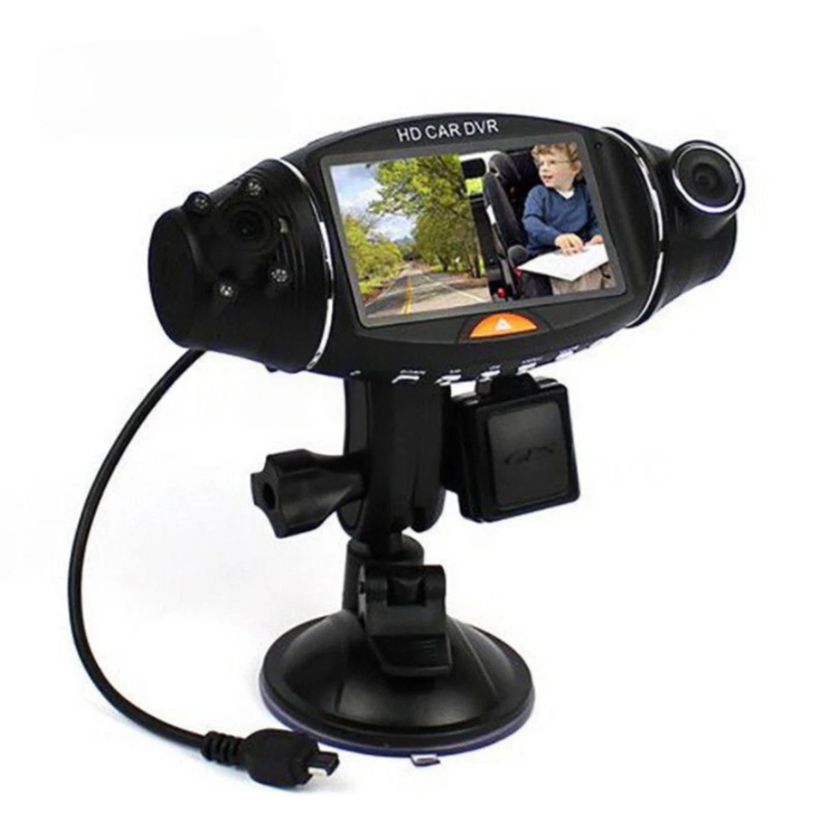 Camera DVR pentru mașini ISSNW R310 lentilă dublă HD 2.7 inch - imagine produs principal