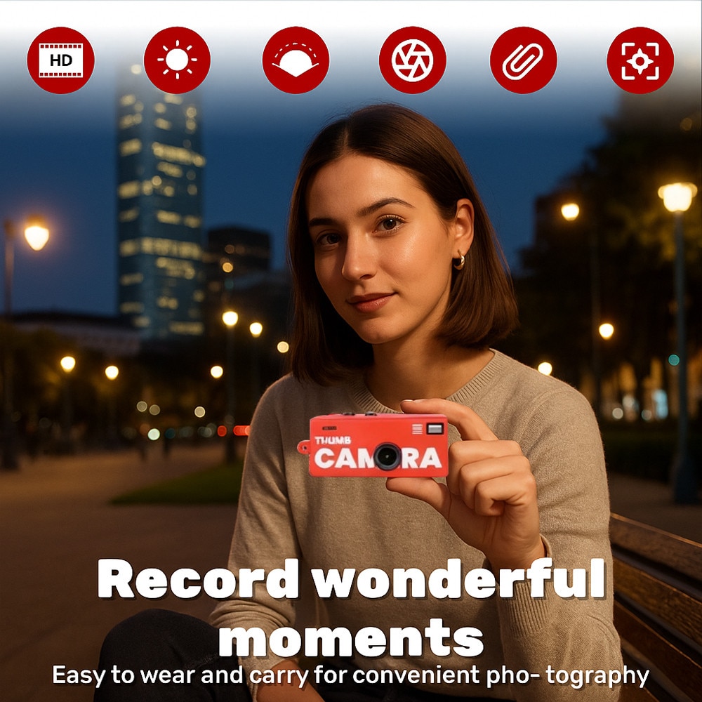 Cameră compactă ISSNW - accesorii incluse și card de memorie