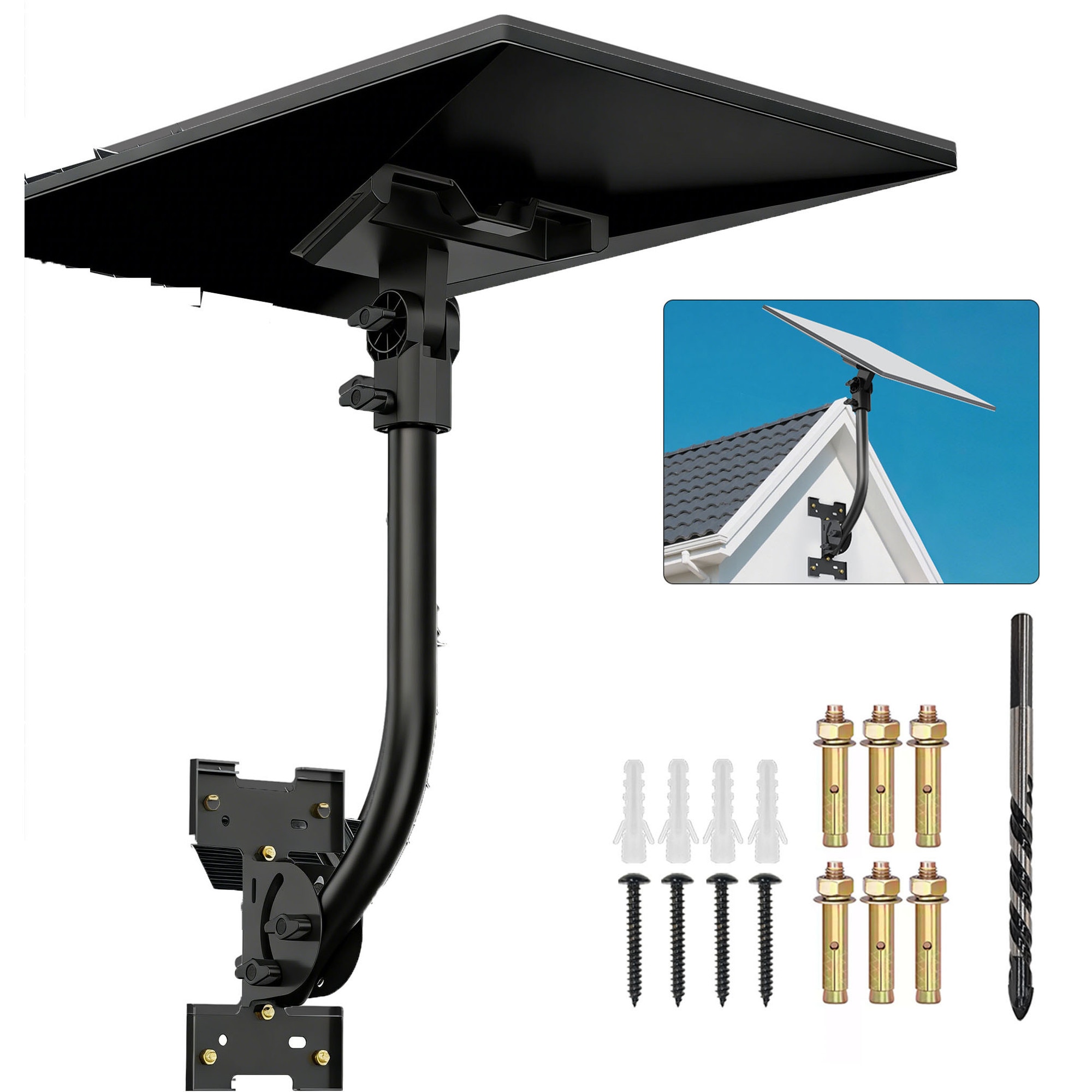 Suport de montare Starlink Mini Gen 3 ISSNW negru - vedere principala pe perete