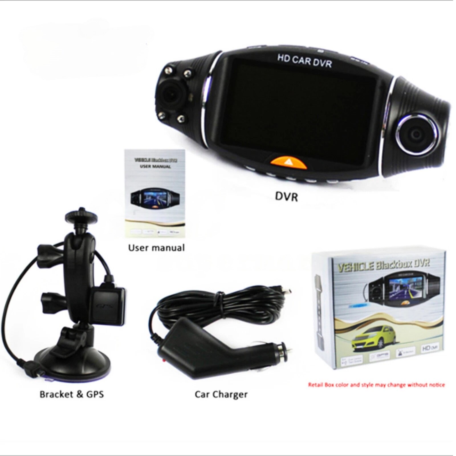 Funcții cameră DVR ISSNW R310 înregistrare automată GPS