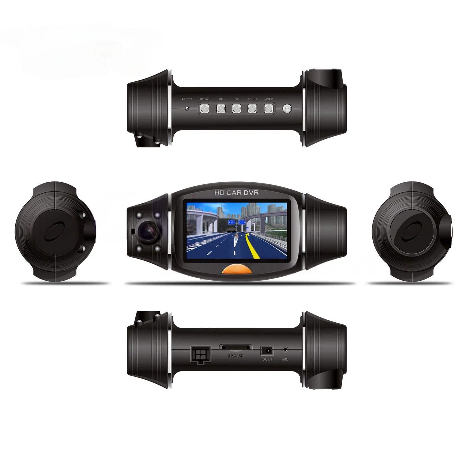 Butoane control cameră DVR mașină ISSNW R310 operare simplă
