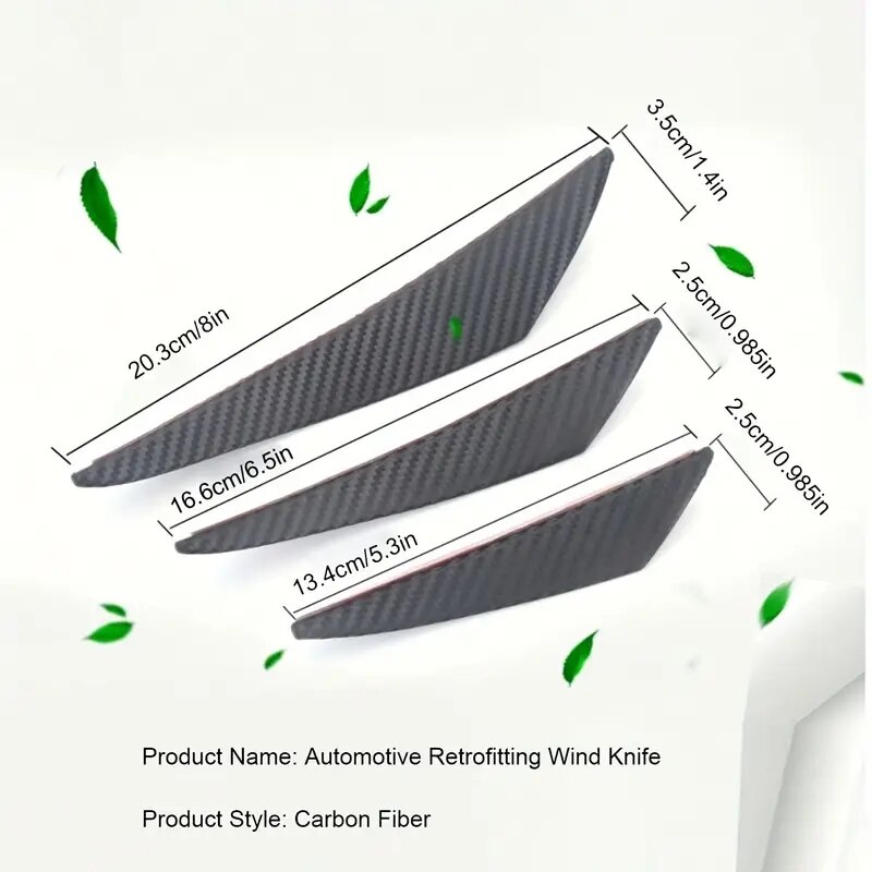 Kit difuzor separator si aripi forma de rata pentru exterior auto – vedere laterala