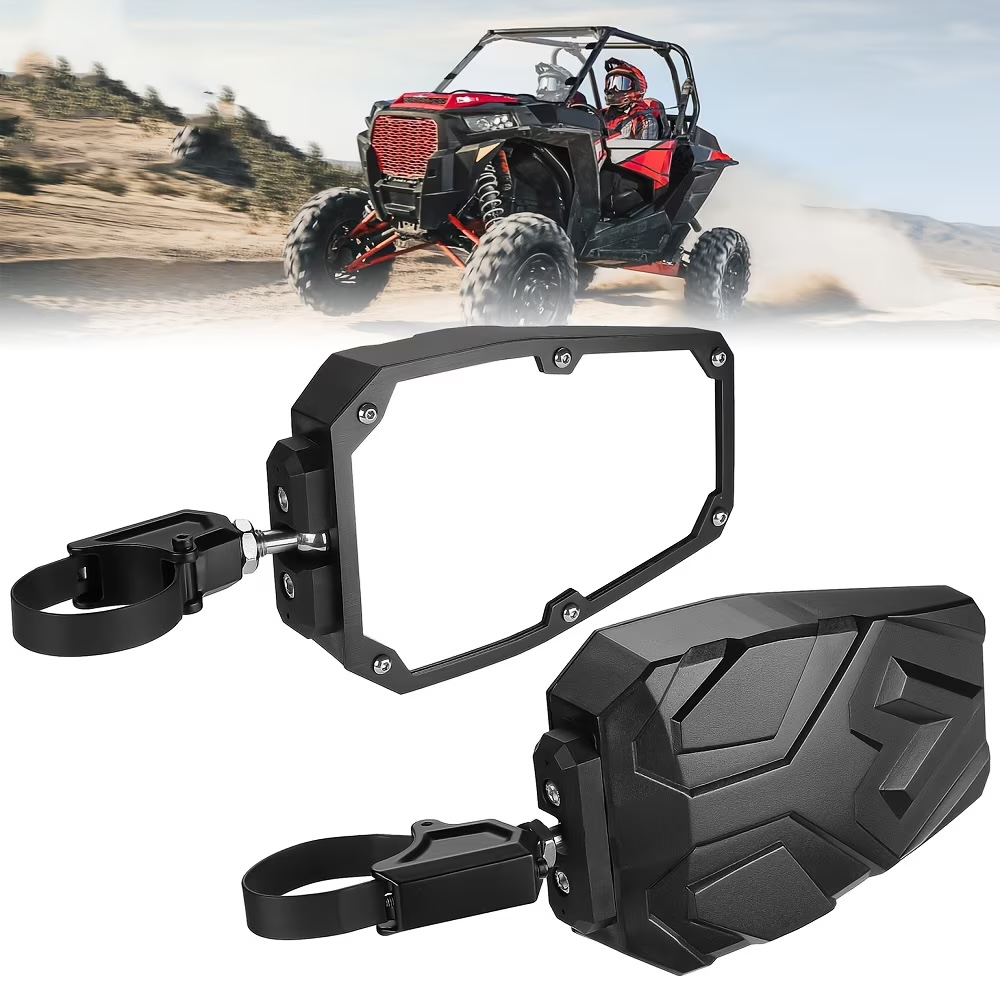 Oglindă laterală ISSNW neagră pentru roll bar - vedere principală